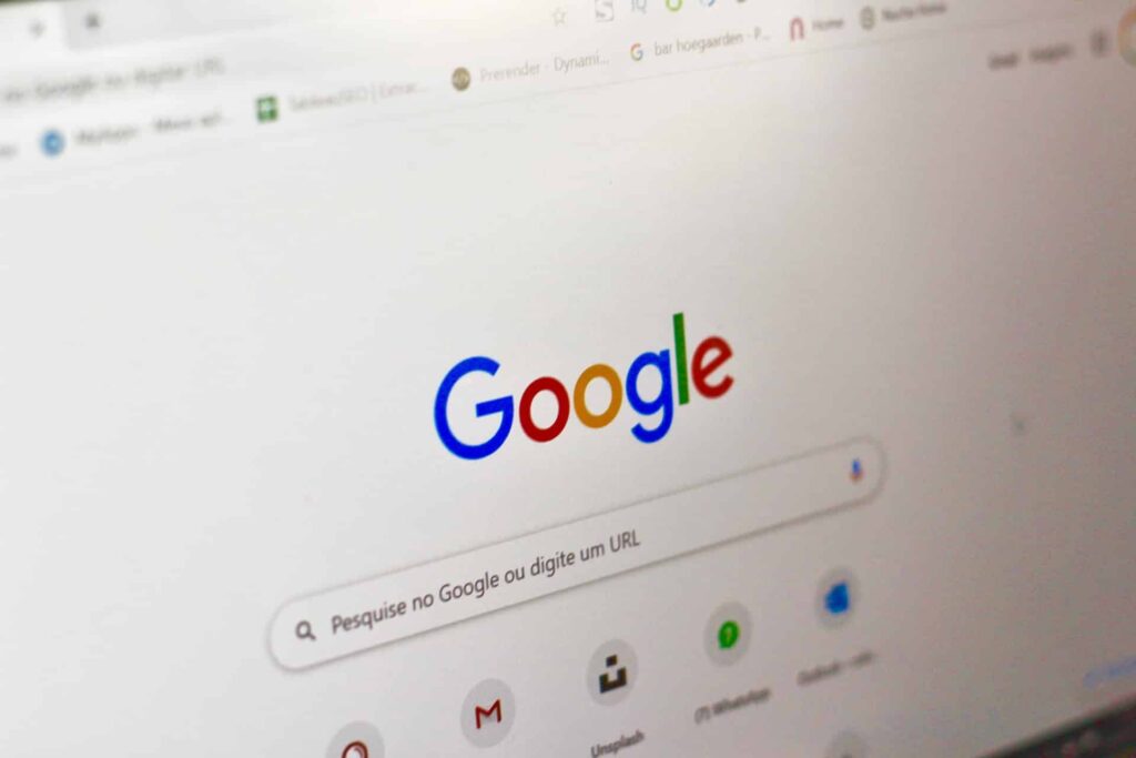 Une barre de recherche Google